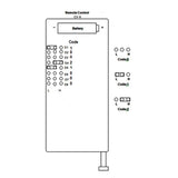 6 Button RF Wireless Remote Control CV-6 (Model 0021019)