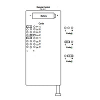 6 Button 500M Wireless Remote Control / Transmitter With Up Down Stop Keysyms (Model 0021052)