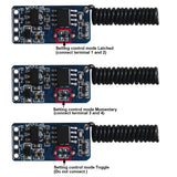 Mini 4~12V Input Output Remote Control Reveiver Transmitter Momentary Interlocking Mode (Model 0020641)