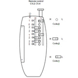 4 Button 100M Wireless Remote Control / Transmitter (Model 0021009)