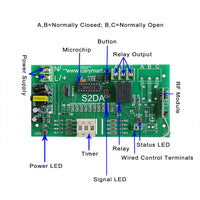 Single Channel AC 110V 220V Long Range Wireless Receiver / Controller Delay Time Adjustable (Model 0020482)