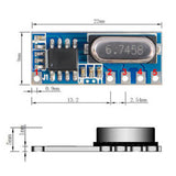 Super Heterodyne RF Wireless Receiver Module Without Decoder (Model 0020278)