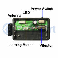 Mini Wireless Remote Control Vibrator Reminder With Momentary Vibration (Model 0020117)