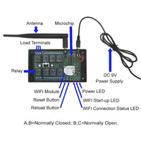 8 Channels Relay Output Wireless WIFI Remote Switch For Android or iOS (Model 0022001)