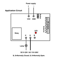 1 CH RF Self-locking Momentary Interlocking Control Mode Wireless Receiver (Model 0020610)