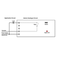 1 Channel AC Implement Three Mode Wireless Remote Control Switch With External Extend Antenna (Model 0020636)