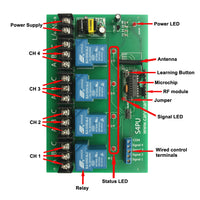 Long Range AC 30A Relay Large Output Wireless Remote Receiver With Waterproof Case And Waterproof Connector (Model 0020449)