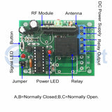 1Way DC Wireless RF Receiver Form a One-Control-More Remote Control System With Different Transmitters (Model 0020360)