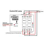 4 Way DC Dry Relay Wireless Remote Receiver With Normally Open Normally Closed Dry Contact (Model 0020385)