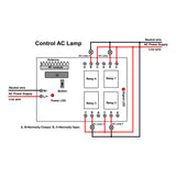 8 Buttons Transmitter To Control 2 Receivers With Normally Open Normally Closed Dry Contact (Model 0020386)