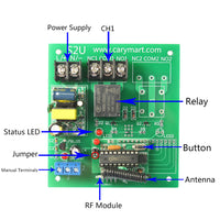1 Channel AC110V/220V RF Memory Remote Controller Receiver (Model 0020233)