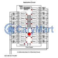 15Way DC 12V 24V Radio Remote Control Receiver With 15 Control Modes Operation  (Model 0020082)