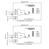 1 channel DC radio receiver modules with Waterproof 30A / High Power - Adjustable time delay +Antenna (Model 0020652)