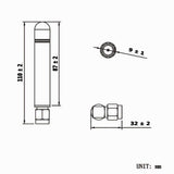 433Mhz Rubber Antenna 2.5dBi SMA Male 110MM For RF System (Model 0020922)