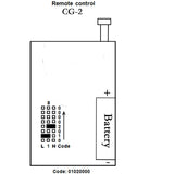 3 Buttons Wireless RF Remote Control /Transmitter With Wall Mounted Support (Model 0021057)