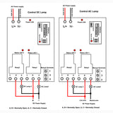 Wide Range 30A AC Wireless Remote Control RF System With 2 Dry Relay Output Receiver And Transmitter (Model 341)