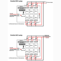 500M DC 6V/9V/12V/24V 6Way Radio Remote Control Switch With External Antenna (Model 0020036)