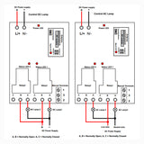 2 Way 500M DC Wireless Remote Control Receiver With 30A Dry Contact Relay Output (Model 0020742)