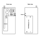 100M Wireless Remote Beeper Or Beep Pager With Time Delay Function (Model 0020120)