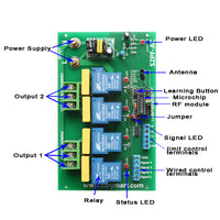 2 AC Motors Wireless Remote Control System in Two Direction Rotation (Model 0020683)