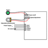 Digital Screen DC 6V~30V 6A Motor Speed Adjustment Switch Governor (Model 0044001)