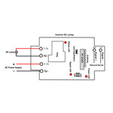 1 Way 30A DC Power Output Momentary Contact Radio Frequency Receiver (Model 0020052)