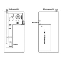 Wireless Control Vibration & Beep Tri-mode Transmitter Receiver Kit (Model 0020163)