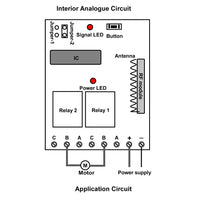 1CH RF DC Electric Motor Controller Momentary Interlocking Mode (Model 0020202)