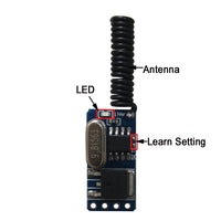 Mini 4~12V Input Output Remote Control Reveiver Transmitter Momentary Interlocking Mode (Model 0020641)