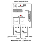 2CH Wireless Remote Control RF Receiver Memory Function (Model 0020228)