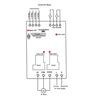 Waterproof AC Motor Remote Control Switch in Positive Reverse Rotation (Model 0020131)