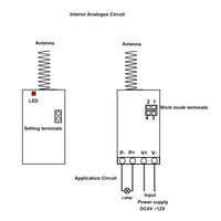 1 CH DC 4~12V Power Output 315MHz 3 Control Modes Wireless Remote Receiver (Model 0020638)