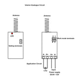 1 CH DC 4~12V Power Output 315MHz 3 Control Modes Wireless Remote Receiver (Model 0020638)