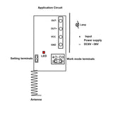 DC 6~36V Power Output 27×16mm Wireless Remote Receiver With 4 Control Modes (Model 0020639)