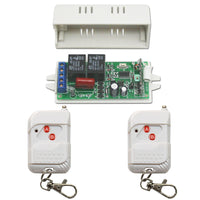 2 Channels AC Lamp Wireless Remote Control Switch With Three Mode Control (Model 0020615)