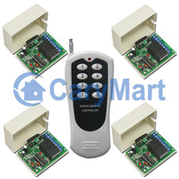 8 Buttons Transmitter To Control Four Receivers With 4 Modes Control