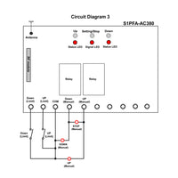 AC 120V 220V 380V Motor Forward Reverse Rotation Remote Controller (Model 0020027)