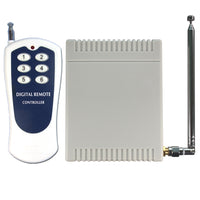 DC 12V 1000M 6-Channel Wireless Remote Control Switch White Blue Transmitter