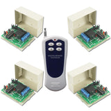 1 Transmitter Controls 4 Receivers Radio Remote Control System With 4 Channels DC Power Output (Model 0020544)