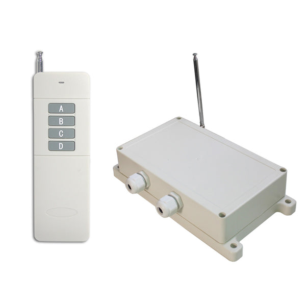 2000M Waterproof 2CH AC 100-240V Wireless Remote Control Kit With 0~99 hour Delay High Power (Model 0020665)