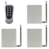 One-Control-Three DC Dry Contact Wireless Remote System With 1 Transmitter & 3 Receiver (Model 0020387)