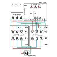 120V 220V 380V AC Motor Forward Reverse Wireless Remote Control Switch (Model 0020028)