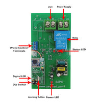 5 Miles Far Distance RF Waterproof Wireless Receiver With 30A High Power AC Power Output (Model 0020134)