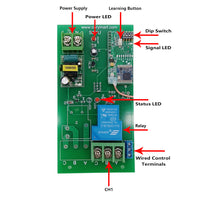 5km Long Range High Power Receiver With AC Power Input and 30A Dry Relay Output (Model 0020091)