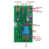 5km Long Range High Power Receiver With DC Power Input and 30A Dry Relay Output (Model 0020090)